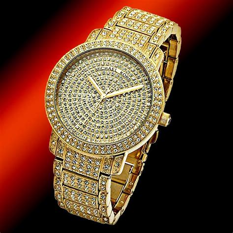 michael kors gold watch with mk logo|Michael Kors diamond watch men's.